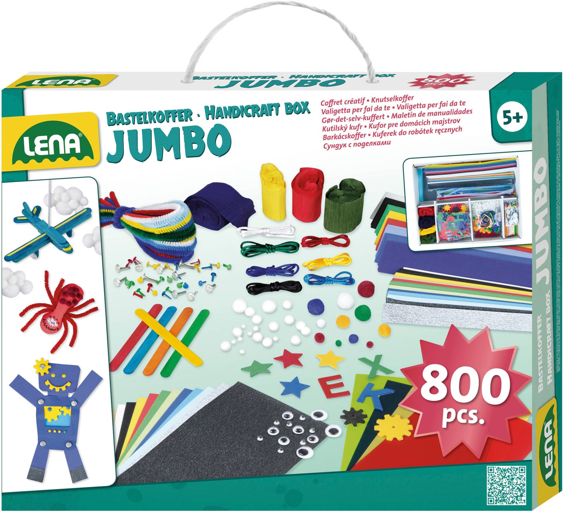 Lena® Kreativset »Bastelkoffer Jumbo, blau« von Lena®