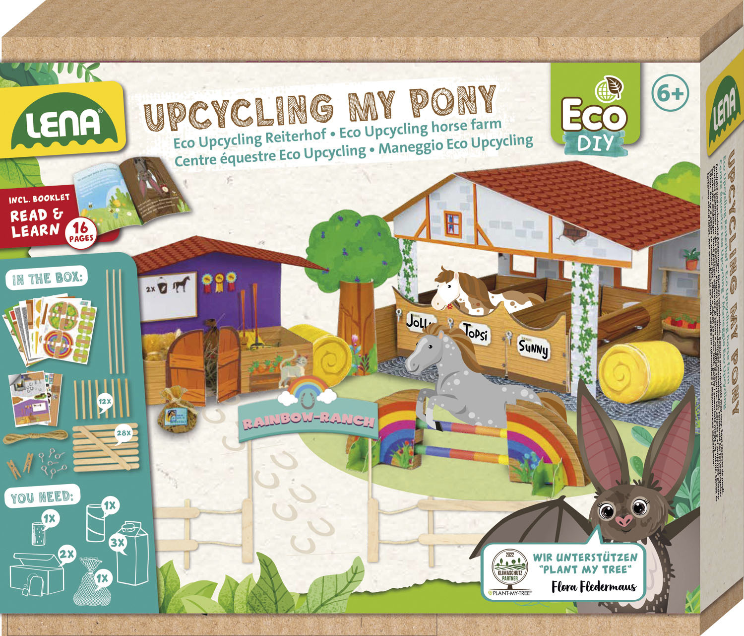 Lena® Kreativset »Bastelset Reiterhof My Pony Eco« von Lena®