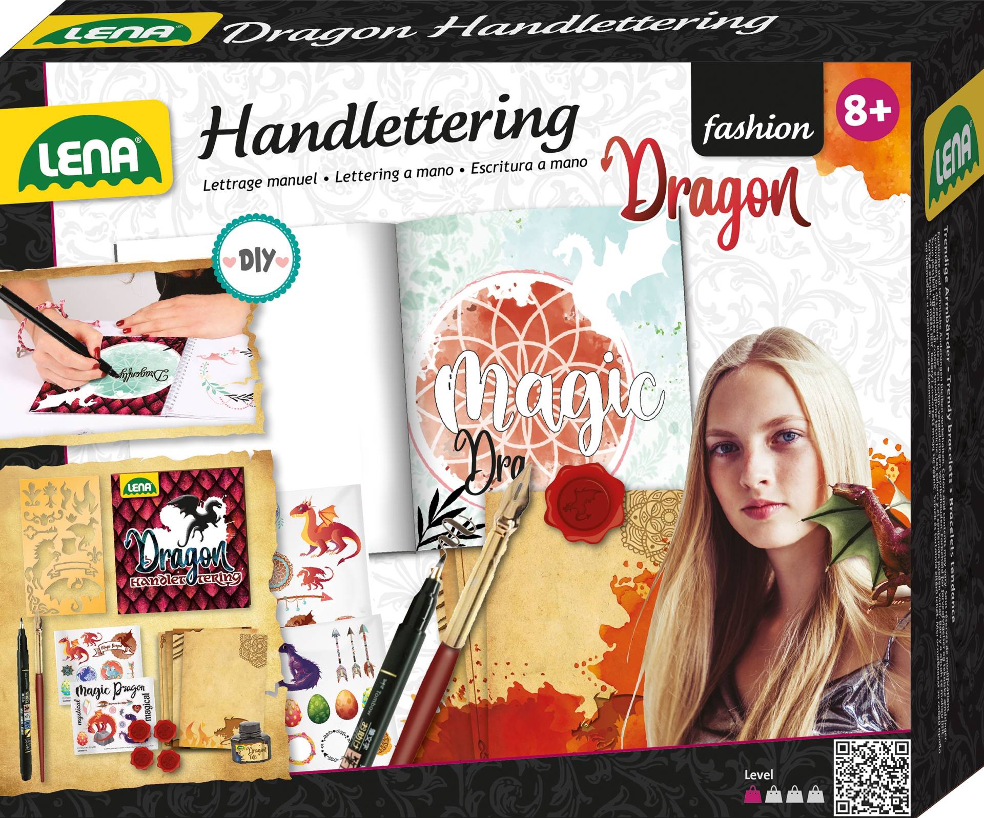 Lena® Kreativset »Handlettering Dragon« von Lena®