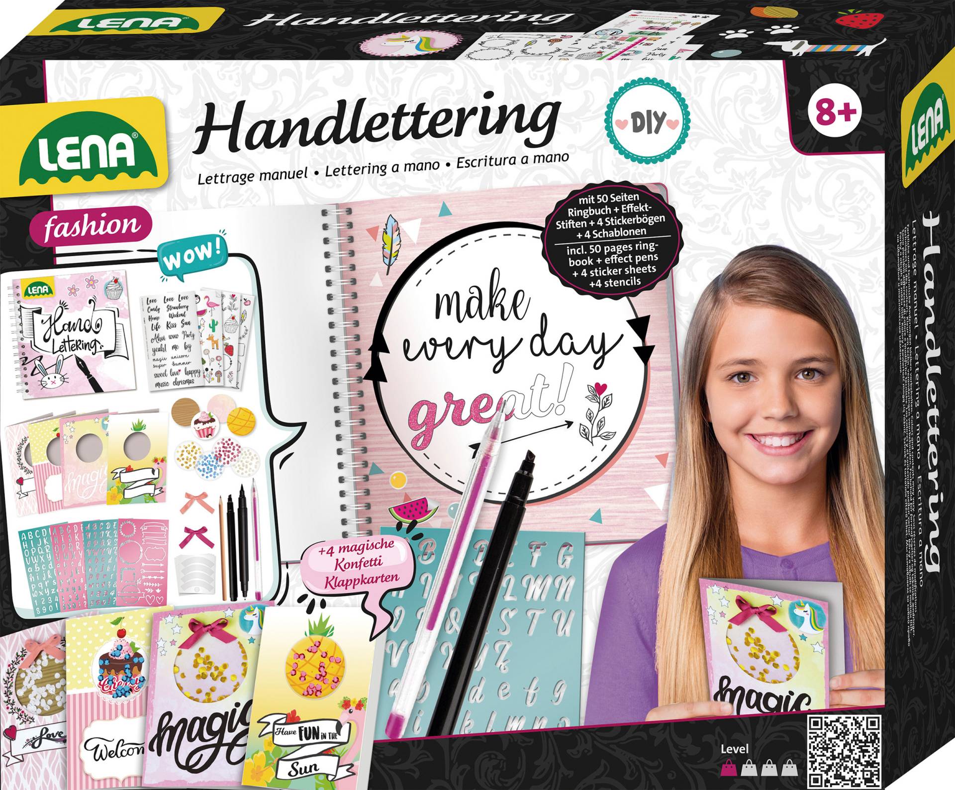 Lena® Kreativset »Handlettering-Set, gross« von Lena®