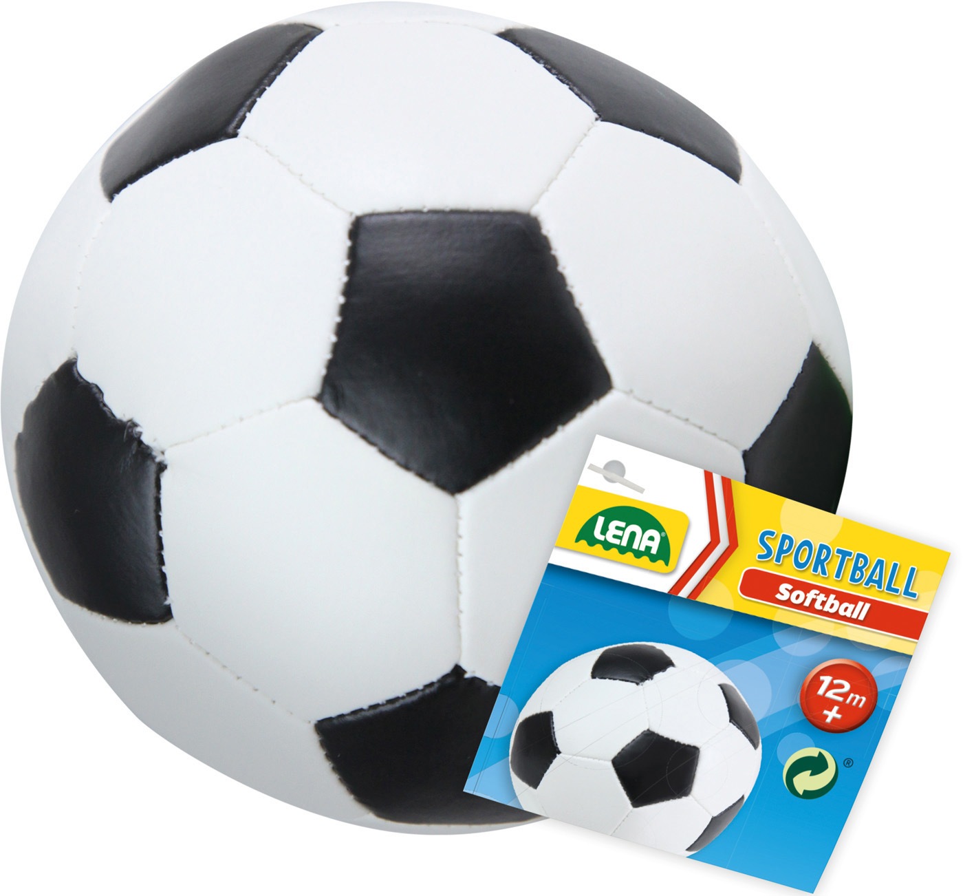 Lena® Softball »Soft-Fussball 18 cm, schwarz/weiss« von Lena®