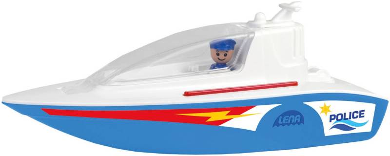 Lena® Spielzeug-Boot »Boazz Polizeiboot, ohne Pumpe«, inklusive Spielfigur; Made in Europe von Lena®
