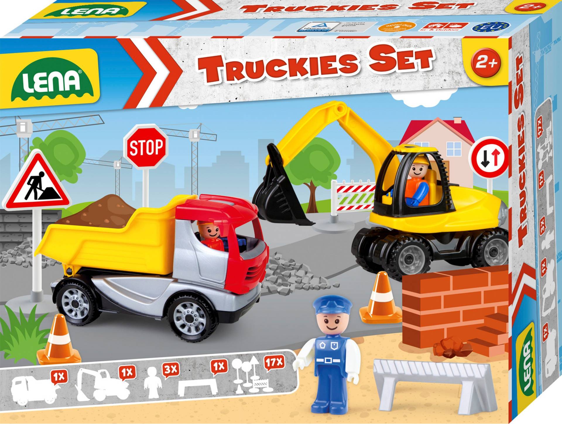 Lena® Spielzeug-Kipper »Truckies Set Baustelle« von Lena®