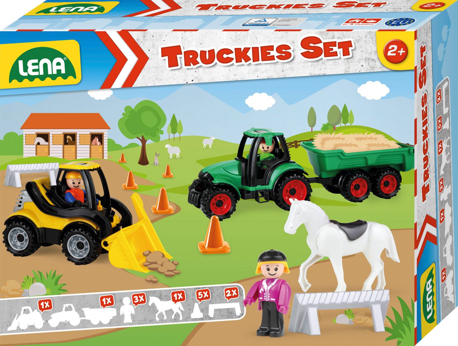 Lena® Spielzeug-Traktor »Truckies Set Bauernhof« von Lena®