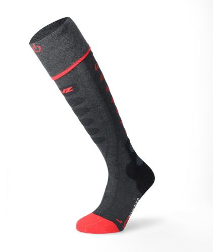 Lenz Heat Sock 5.1 Paar - anthrazit/rot (Grösse: 35-38) von Lenz