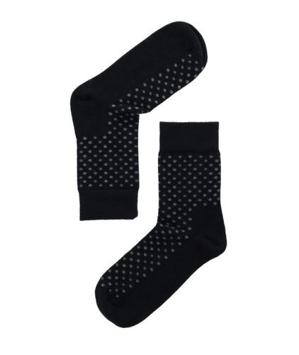 Lenz Longlife socks women 2er Pack - black/grey dots (Grösse: 39-41) von Lenz