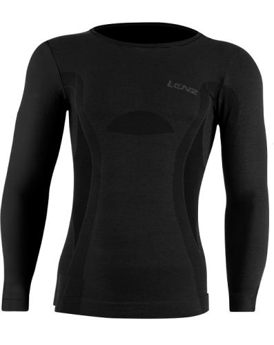 Lenz Longsleeve men merino 6.0 round neck - black (Grösse: M) von Lenz