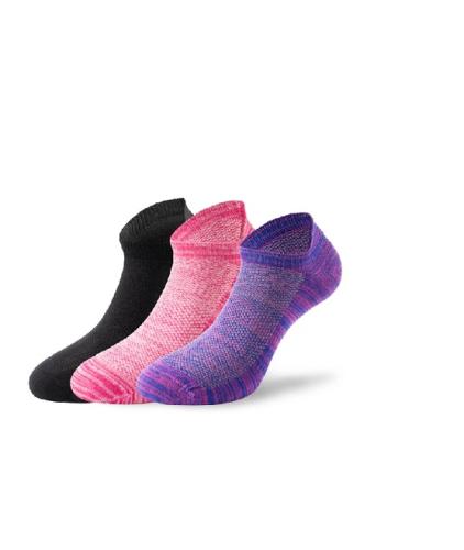 Lenz Performance sneaker tech 3er Pack - purple mele/pink mele/black (Grösse: 39-42) von Lenz