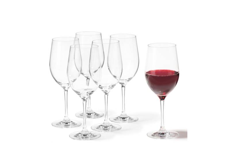 LEONARDO Rotweinglas »Leonardo Rotweinglas Ciao 430 ml, 6«, (6 tlg.), 6 teilig extrem stossfest von Leonardo
