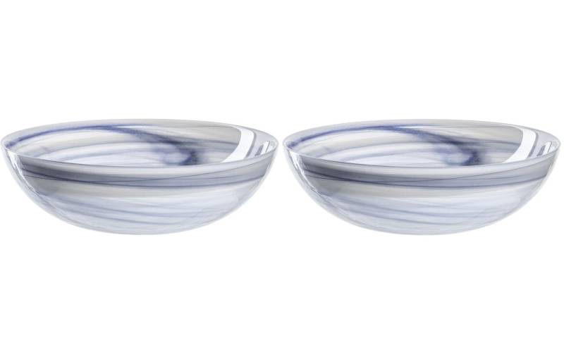LEONARDO Schale »Salerno 2 Stück, Beige/Blau«, 2 tlg., aus Glas von Leonardo