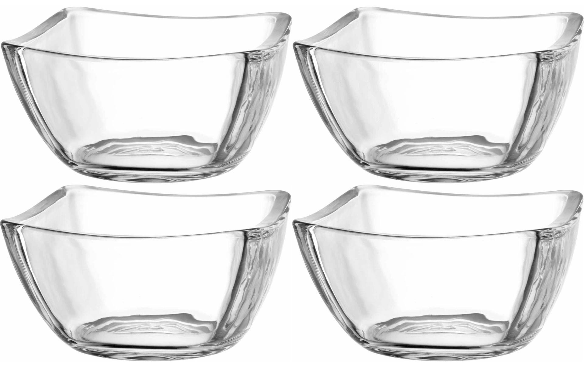 LEONARDO Schüssel »Piazza 4 Stück, Transparent«, 4 tlg., aus Glas von Leonardo