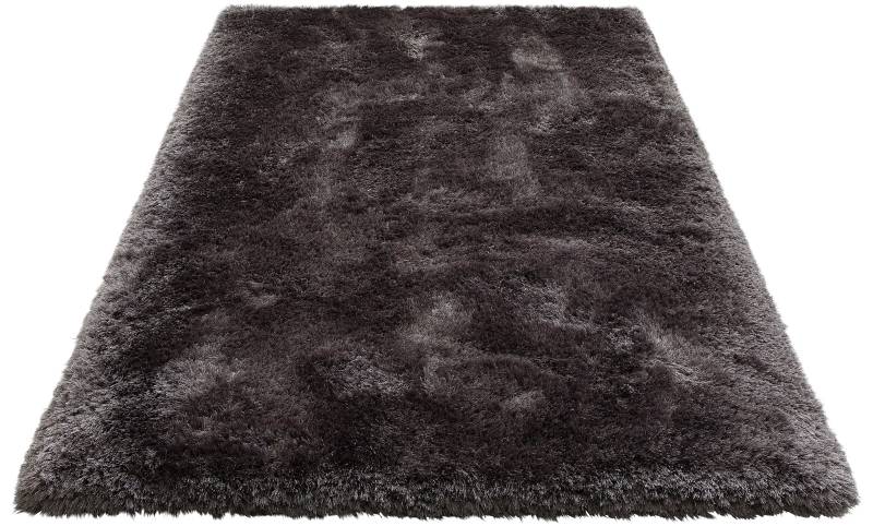 Leonique Hochflor-Teppich »Lasse, hoher Flor, besonders weich durch Mikrofaser«, rechteckig, 76 mm Höhe, Shaggy-Look, meliertes Garn, Wohnzimmer, Schlafzimmer, Kinderzimmer von Leonique