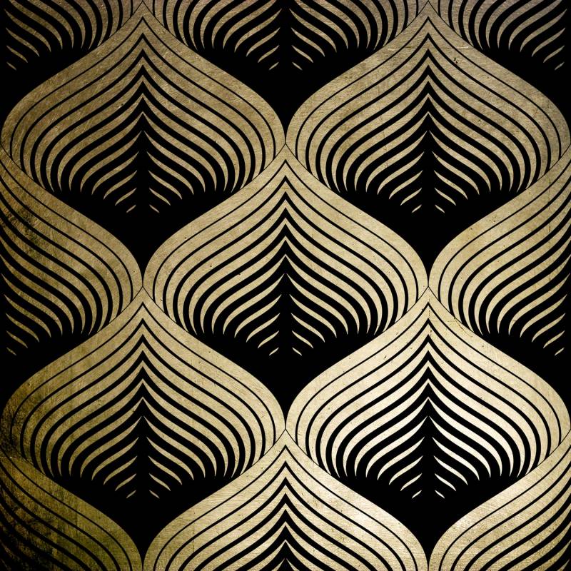 Leonique Acrylglasbild »Blätter - Acrylbilder mit Blattgold veredelt«, Blätter, (1 St.) von Leonique