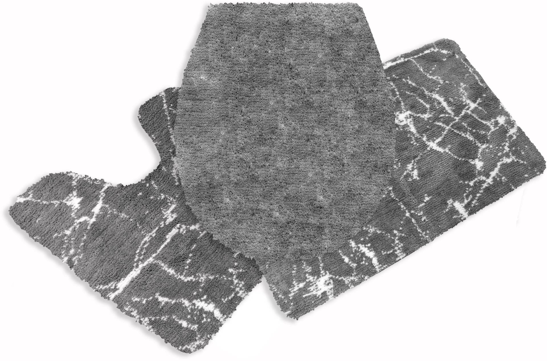 Leonique Badematte »Marble«, Höhe 15 mm, rutschhemmend beschichtet, fussbodenheizungsgeeignet-schnell trocknend-strapazierfähig von Leonique