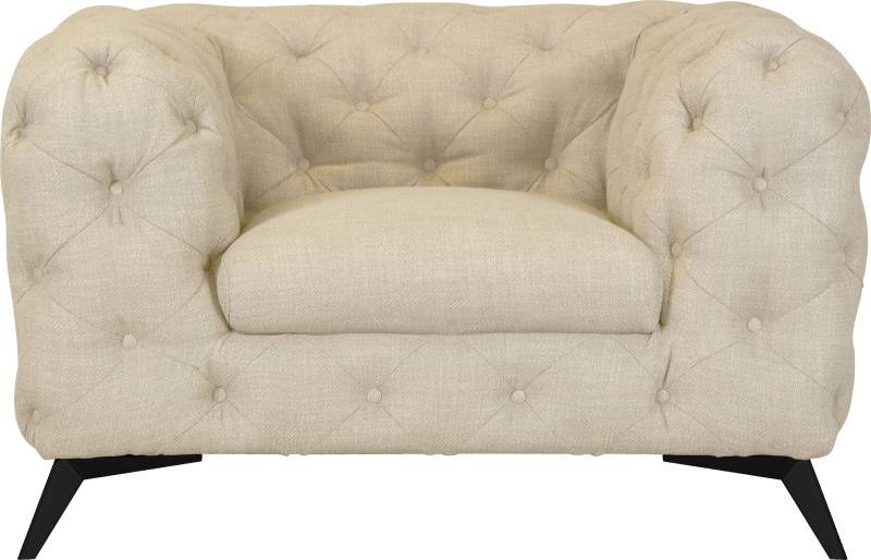 Leonique Chesterfield-Sessel »Glynis Sessel«, aufwändige Knopfheftung, moderne Chesterfield Optik, Fussfarbe wählbar von Leonique