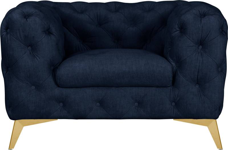 Leonique Chesterfield-Sessel »Glynis Sessel«, aufwändige Knopfheftung, moderne Chesterfield Optik, Fussfarbe wählbar von Leonique