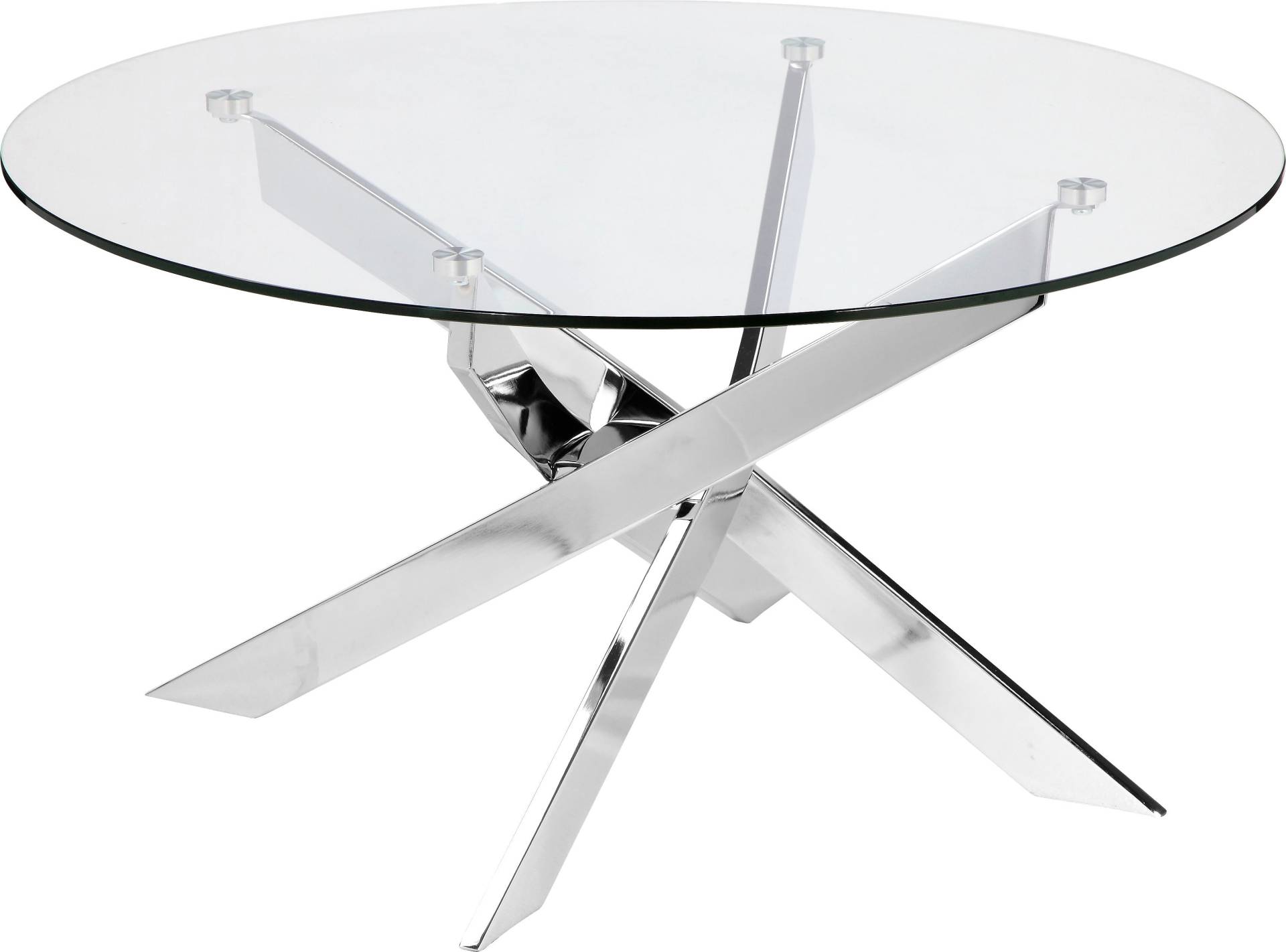 Leonique Couchtisch »Luzie«, unterschiedliches Beingestell (in chrome und schwarz), Breite 80 cm von Leonique