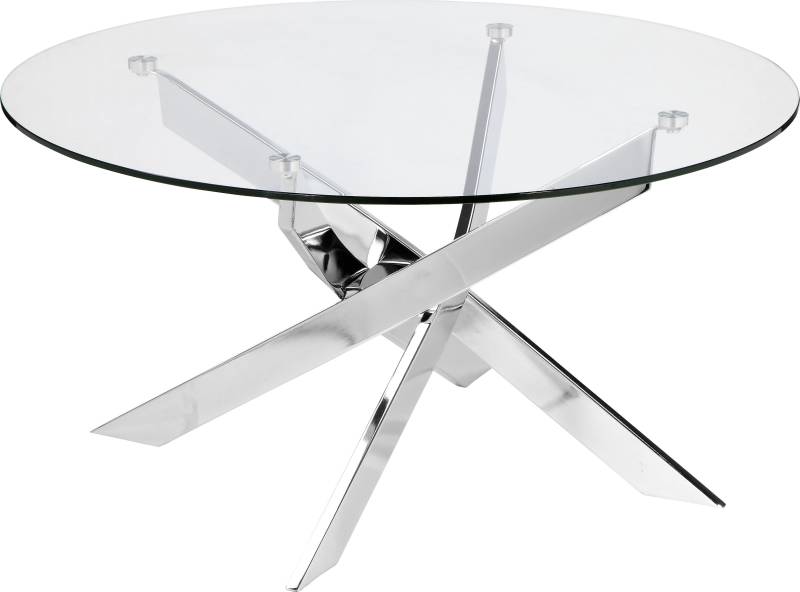 Leonique Couchtisch »Luzie«, unterschiedliches Beingestell (in chrome und schwarz), Breite 80 cm von Leonique