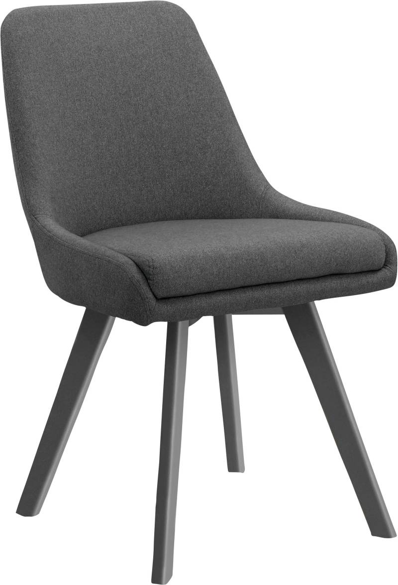 Leonique Esszimmerstuhl »Dilla«, (Set), 2 St., Webstoff, 2er Set, Webstoff Bezug, Beingestell aus Metall, Sitzhöhe 48 cm von Leonique