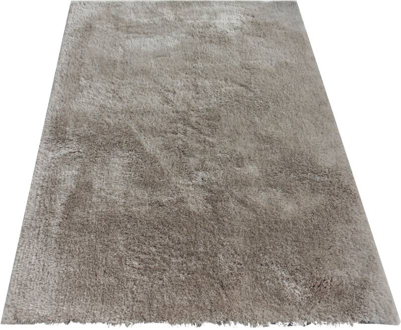 Leonique Hochflor-Teppich »Lagos«, rechteckig, 45 mm Höhe, Mikrofaser Teppiche, flauschig, einfarbig, Wohnzimmer, Schlafzimmer von Leonique