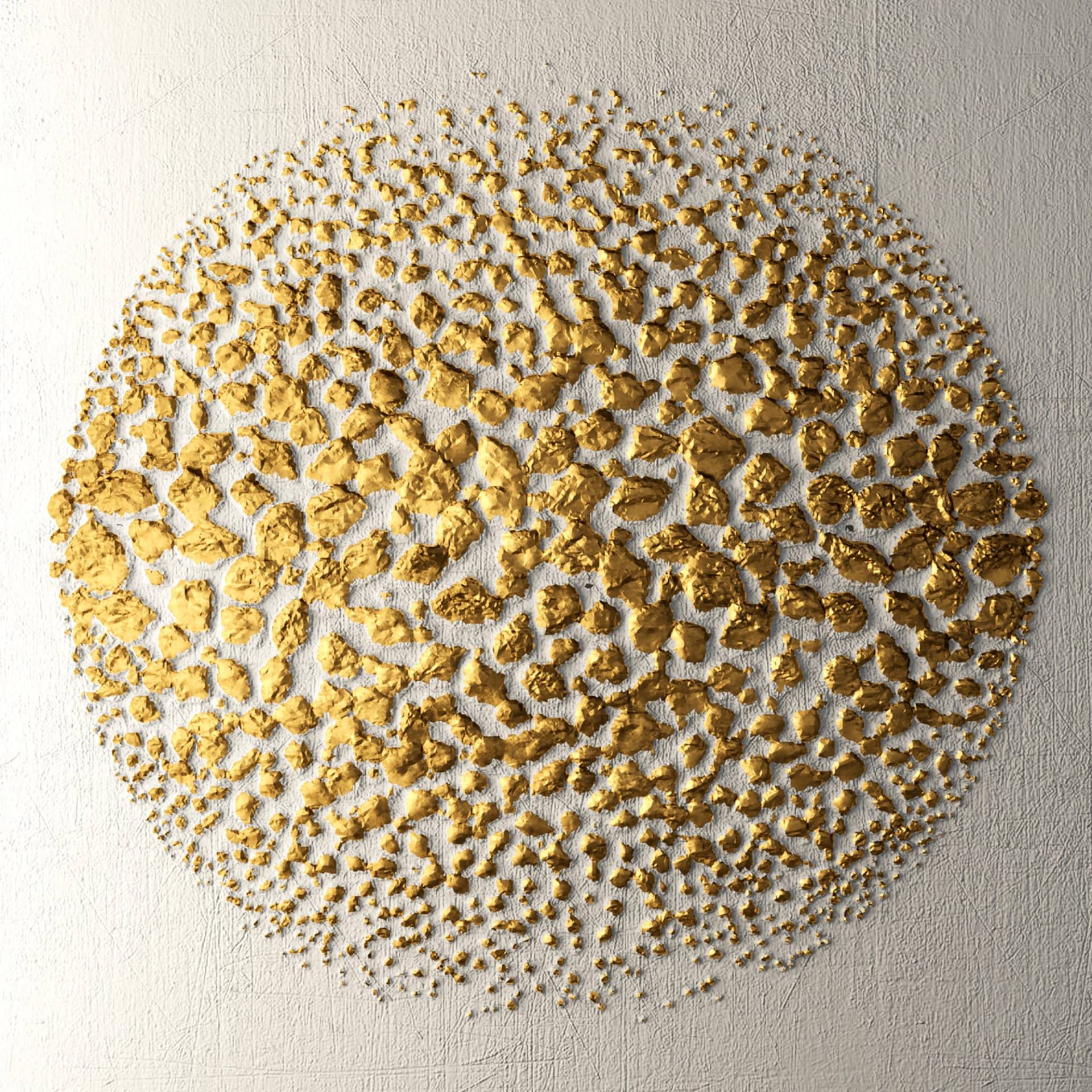 Leonique Leinwandbild »Golden Ball«, Abstrakt, (1 St.), Akustikbild mit sehr guten Schallabsorptions-Eigenschaften von Leonique