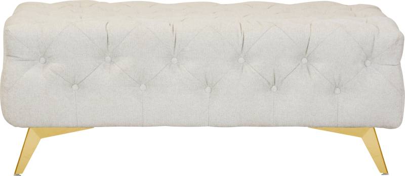 Leonique Polsterhocker »Amaury«, Chesterfield-Optik, Breite 120cm, Fussfarbe wählbar von Leonique