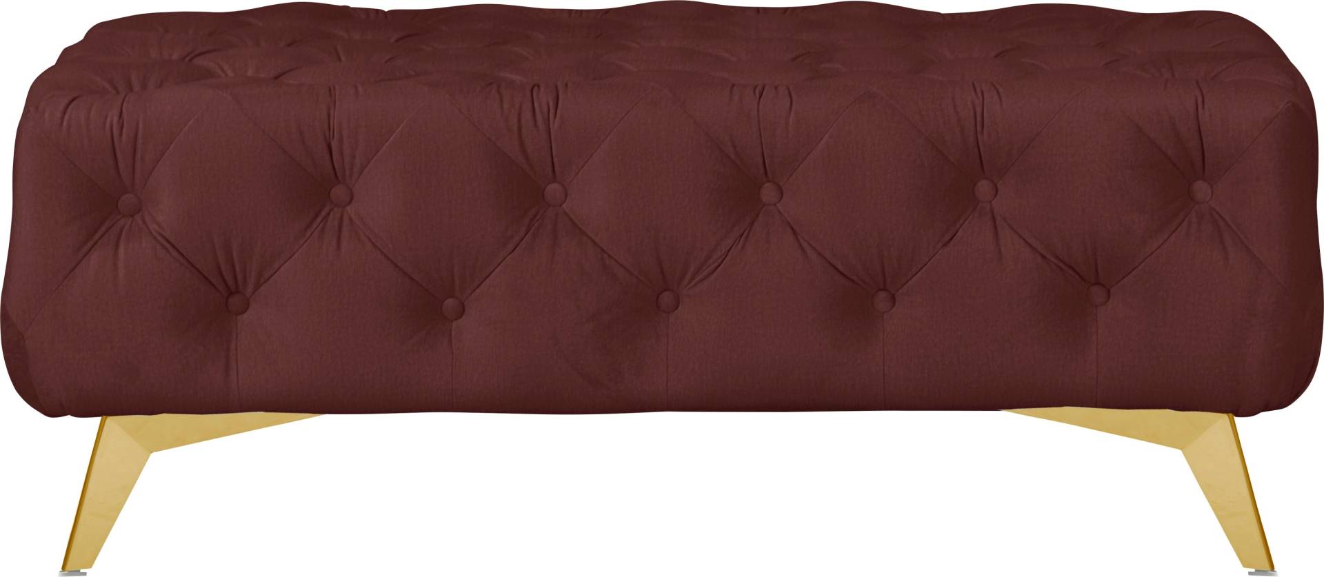Leonique Polsterhocker »Amaury«, Chesterfield-Optik, Breite 120cm, Fussfarbe wählbar Leonique Polsterhocker »Amaury«, Chesterfield-Optik, Breite 120cm, Fussfarbe wählbar von Leonique