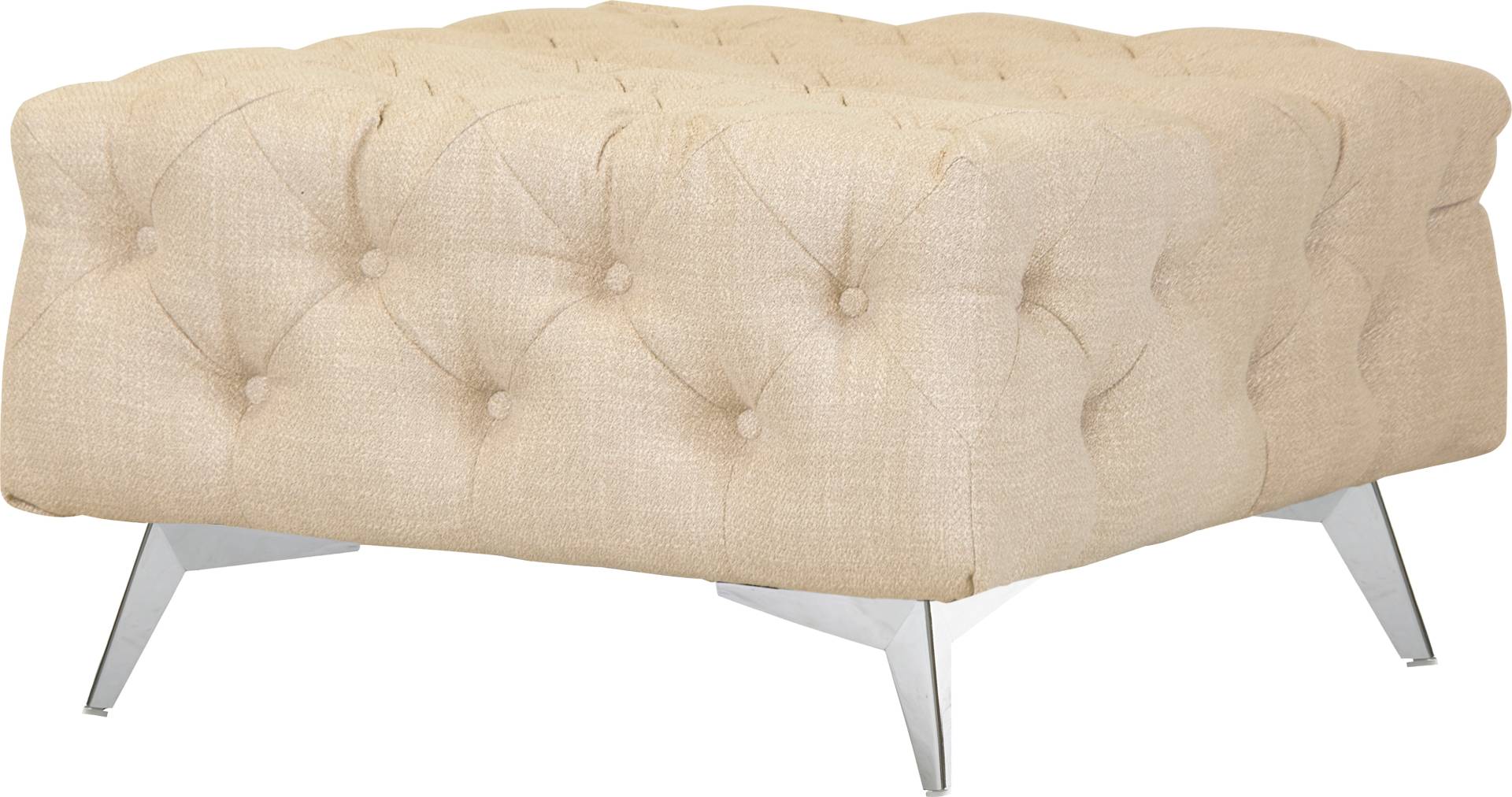 Leonique Polsterhocker »Glynis«, aufwändige Knopfheftung, moderne Chesterfield Optik, Fussfarbe wählbar Leonique Polsterhocker »Glynis«, aufwändige Knopfheftung, moderne Chesterfield Optik, Fussfarbe wählbar von Leonique