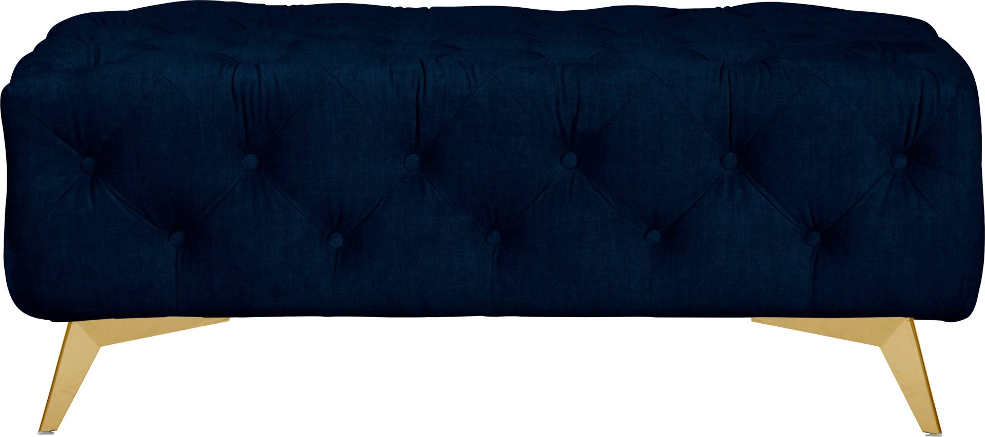 Leonique Polsterhocker »Glynis«, aufwändige Knopfheftung, moderne Chesterfield Optik, Fussfarbe wählbar von Leonique