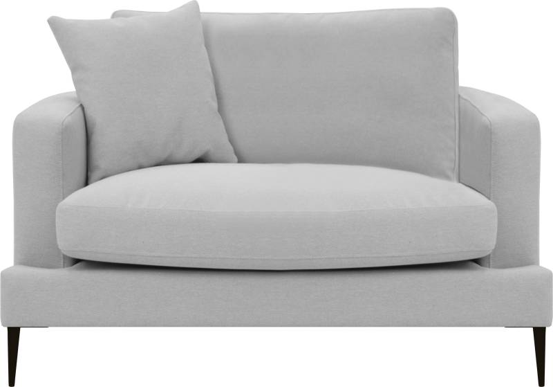 Leonique Sessel »Cozy Loungesessel, Designersessel, Masse B/T/H: 91/97/80 cm«, mit Metallbeinen und Zierkissen von Leonique