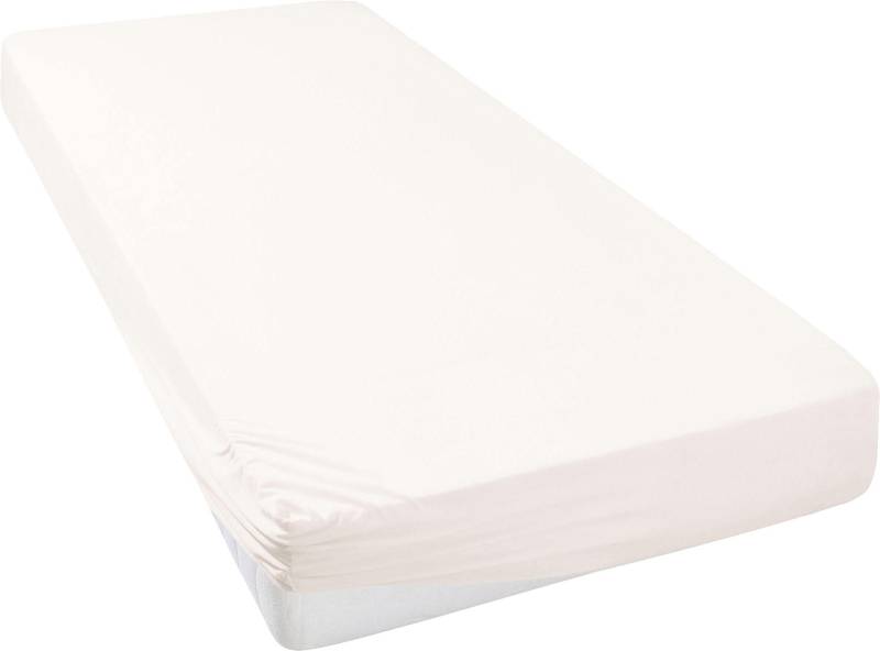 Leonique Spannbettlaken »Malia in Gr. 90x200, 140x200 oder 180x200 cm«, aus Baumwolle, für Matratzen bis 30 cm Höhe, Bettlaken, Spannbetttuch von Leonique