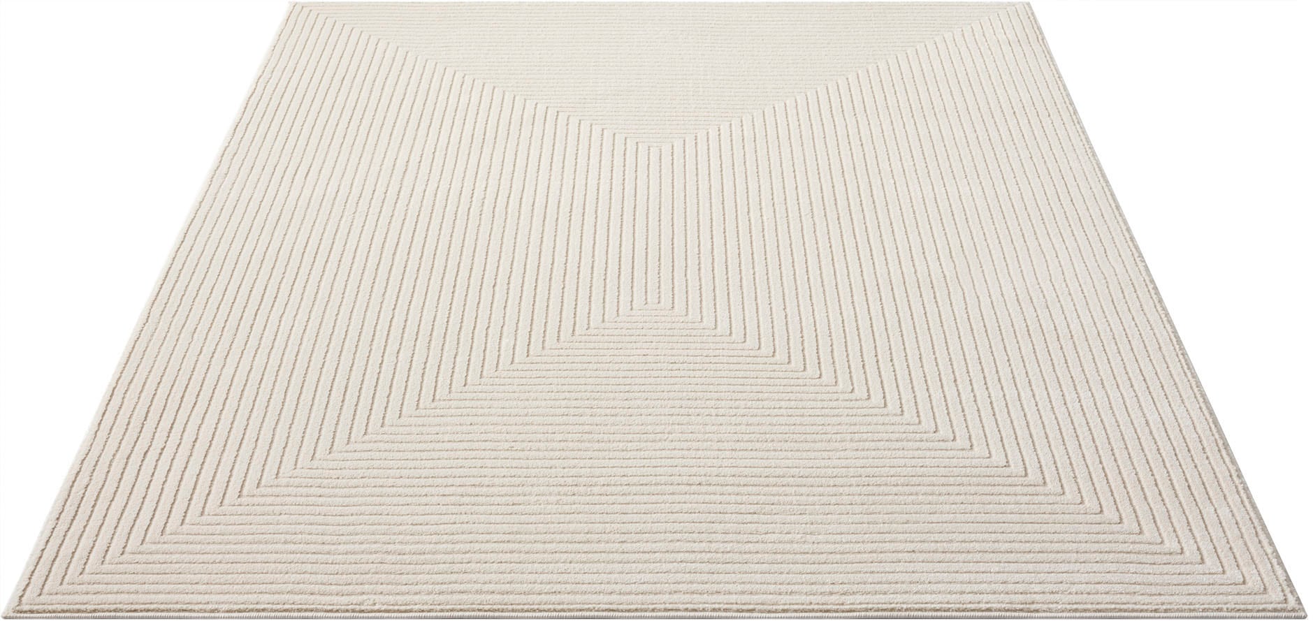Leonique Teppich »»Kylian««, rechteckig, dezenter Glanz, Schrumpf-Garn-Effekt, dichte Qualität, geometrisch von Leonique