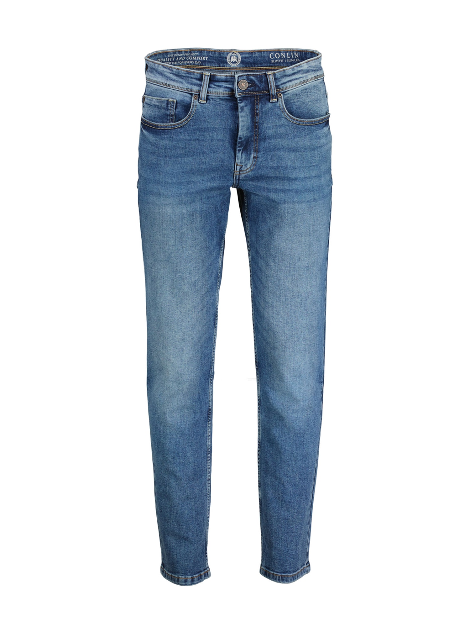 LERROS 5-Pocket-Hose »LERROS CONLIN 5-Pocket Stretch-Denim, SLIM FIT, unifarben CONLIN« von Lerros