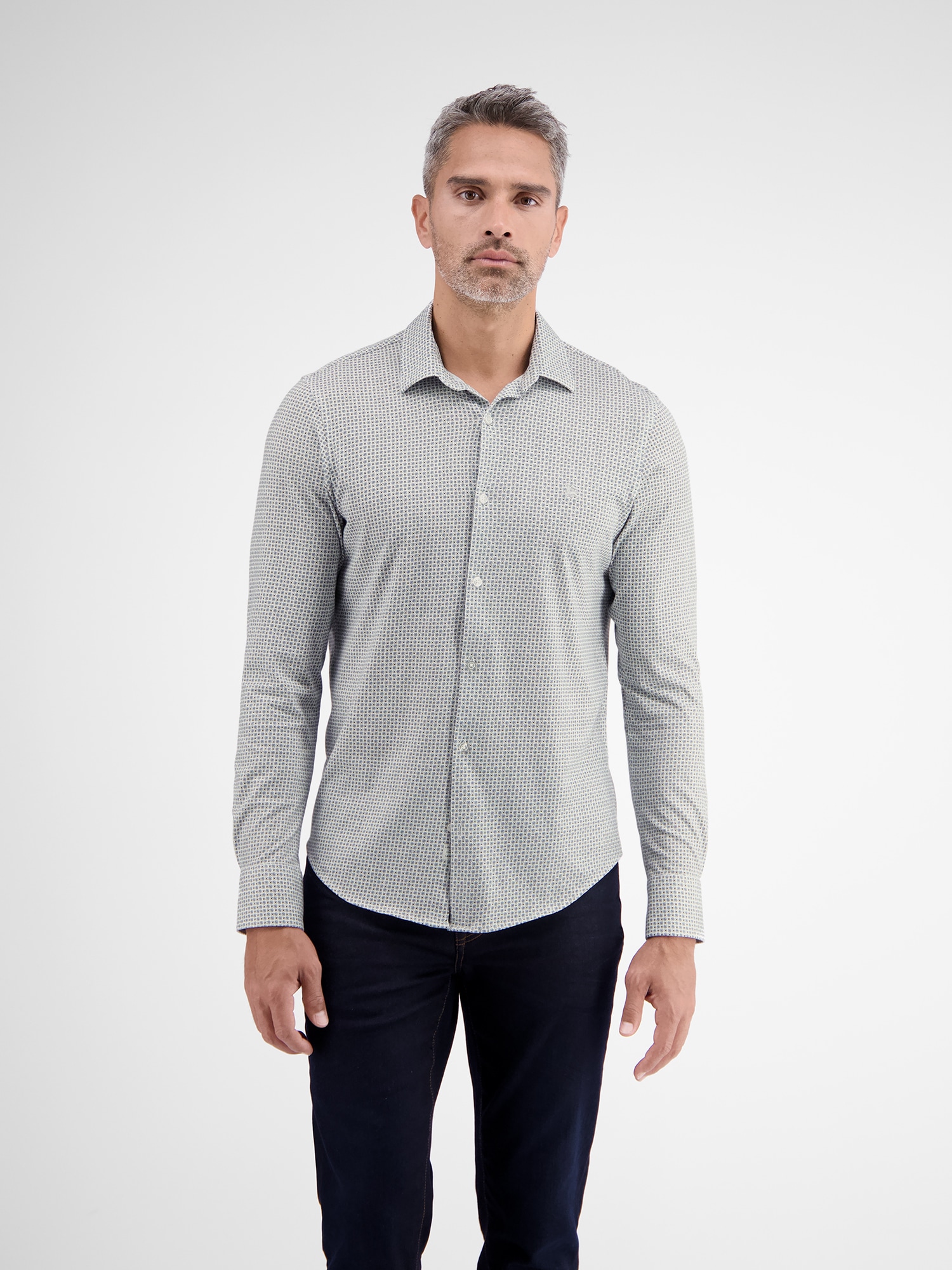 LERROS Fleecehemd »LERROS Jerseyhemd mit Mini-AOP« LERROS Fleecehemd »LERROS Jerseyhemd mit Mini-AOP« von Lerros