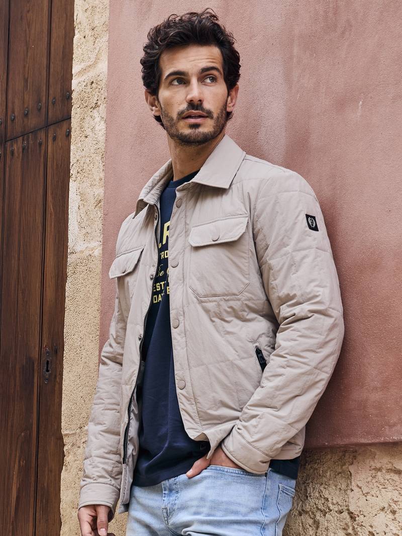 LERROS Hemdjacke »LERROS Overshirt-Jacke, leicht gefüttert«, ohne Kapuze, Wasserabweisend von Lerros