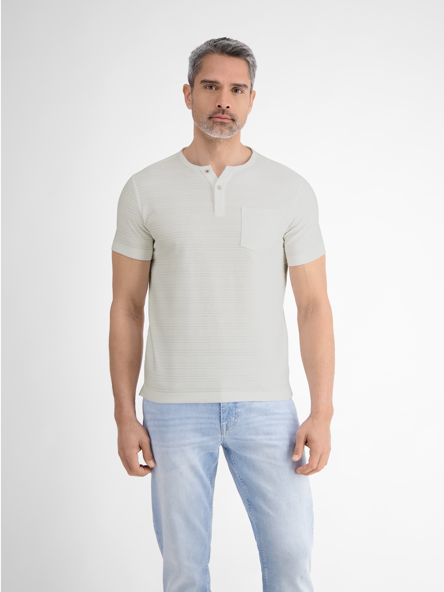 LERROS Henleyshirt »LERROS Serafino-Shirt, sommerlich-tonal gestreift« von Lerros