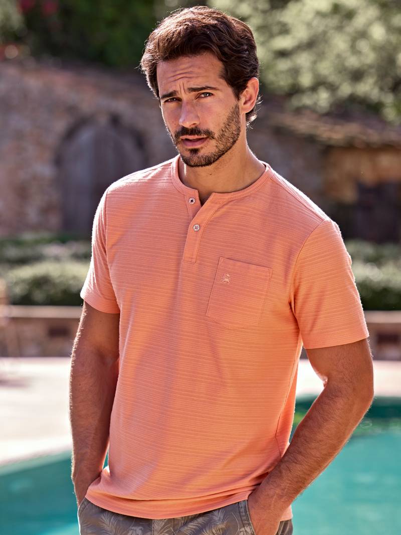 LERROS Henleyshirt »LERROS Serafino-Shirt, sommerlich-tonal gestreift« von Lerros