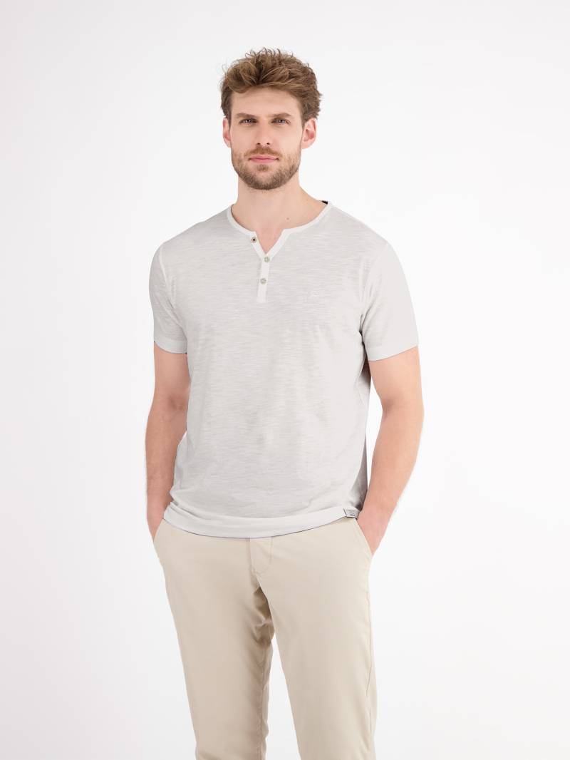 LERROS Henleyshirt »LERROS Serafino-Shirt in unifarbener Strukturware« von Lerros
