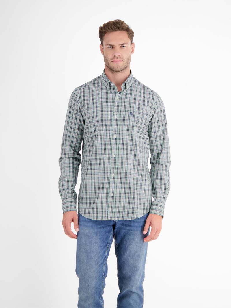 LERROS Karohemd »LERROS Kariertes Herrenhemd mit Button-down-Kragen« von Lerros