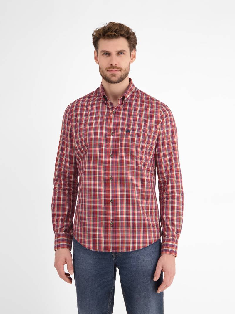 LERROS Karohemd »LERROS Kariertes Herrenhemd mit Button-down-Kragen« von Lerros
