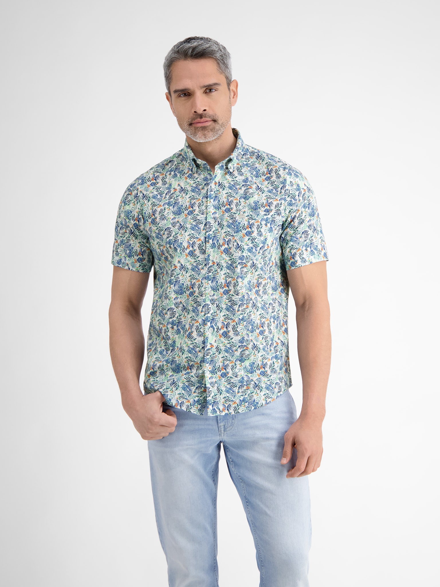 LERROS Kurzarmhemd, mit All-Over Print von Lerros