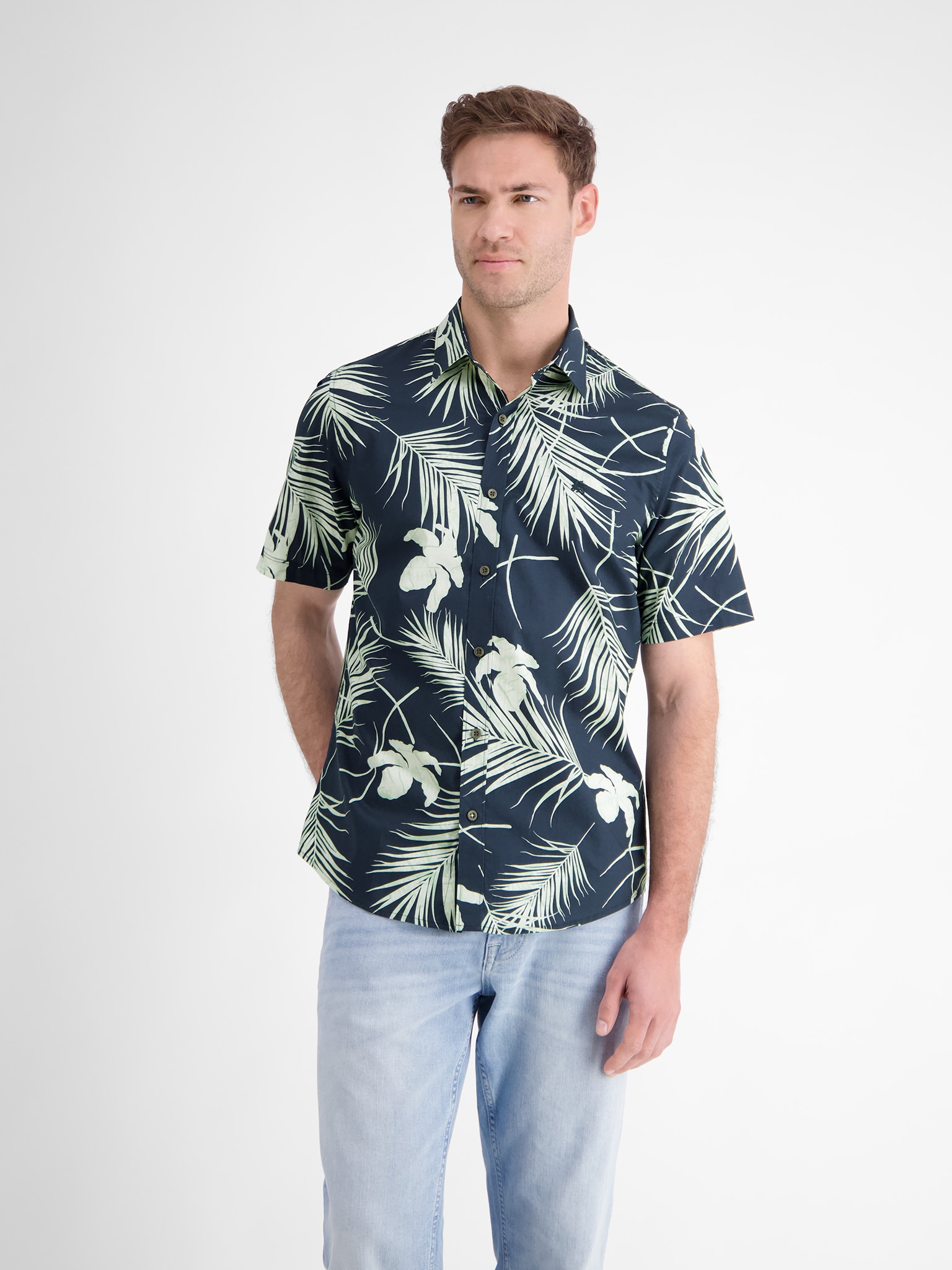 LERROS Kurzarmhemd, mit All-Over Print von Lerros