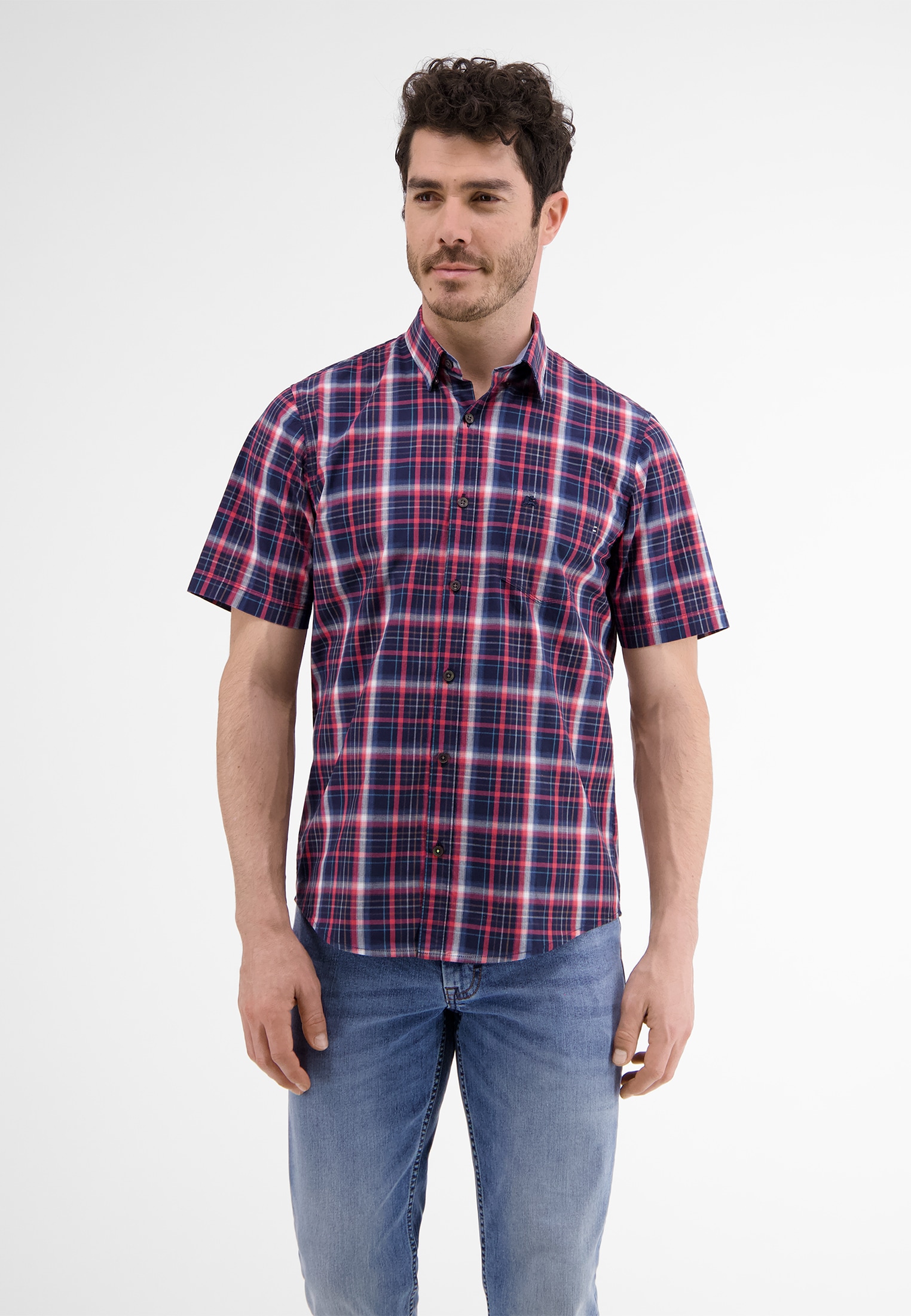 LERROS Kurzarmhemd »LERROS Halbarmhemd *Poplin Check*« LERROS Kurzarmhemd »LERROS Halbarmhemd *Poplin Check*« von Lerros