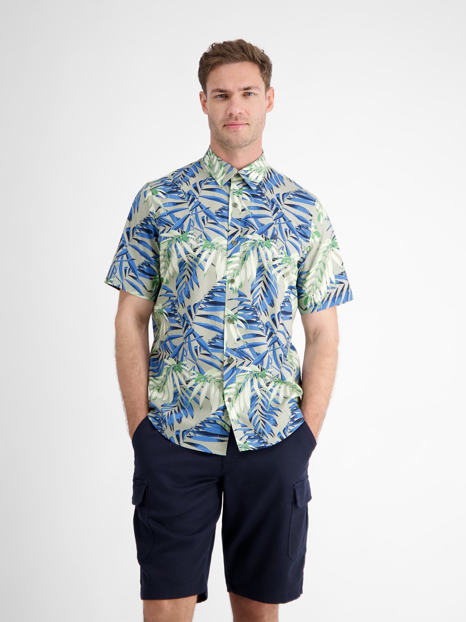 LERROS Kurzarmhemd »LERROS Hawaiihemd, floral gemustert« von Lerros