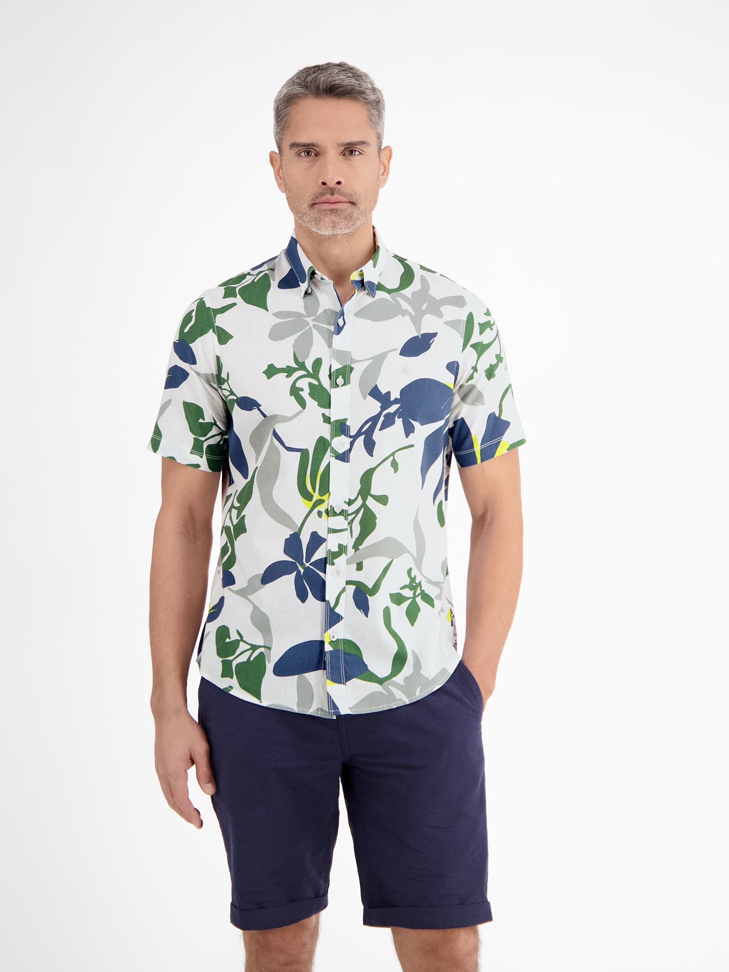 LERROS Kurzarmhemd »LERROS Sommerhemd in Hawaiian-Style« LERROS Kurzarmhemd »LERROS Sommerhemd in Hawaiian-Style« von Lerros
