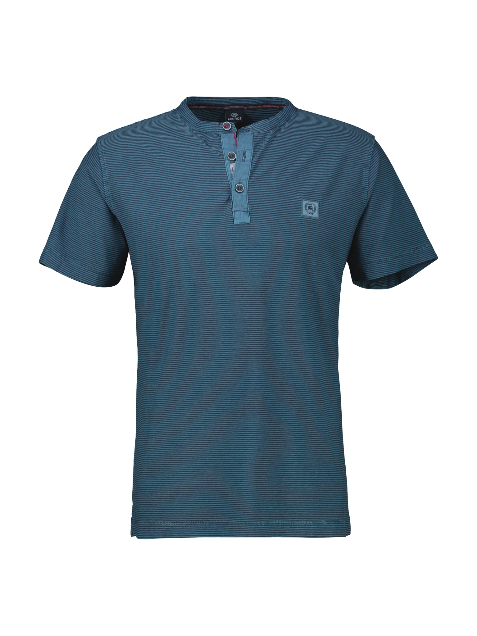LERROS Kurzarmshirt, mit Logostickerei an der Brust von Lerros