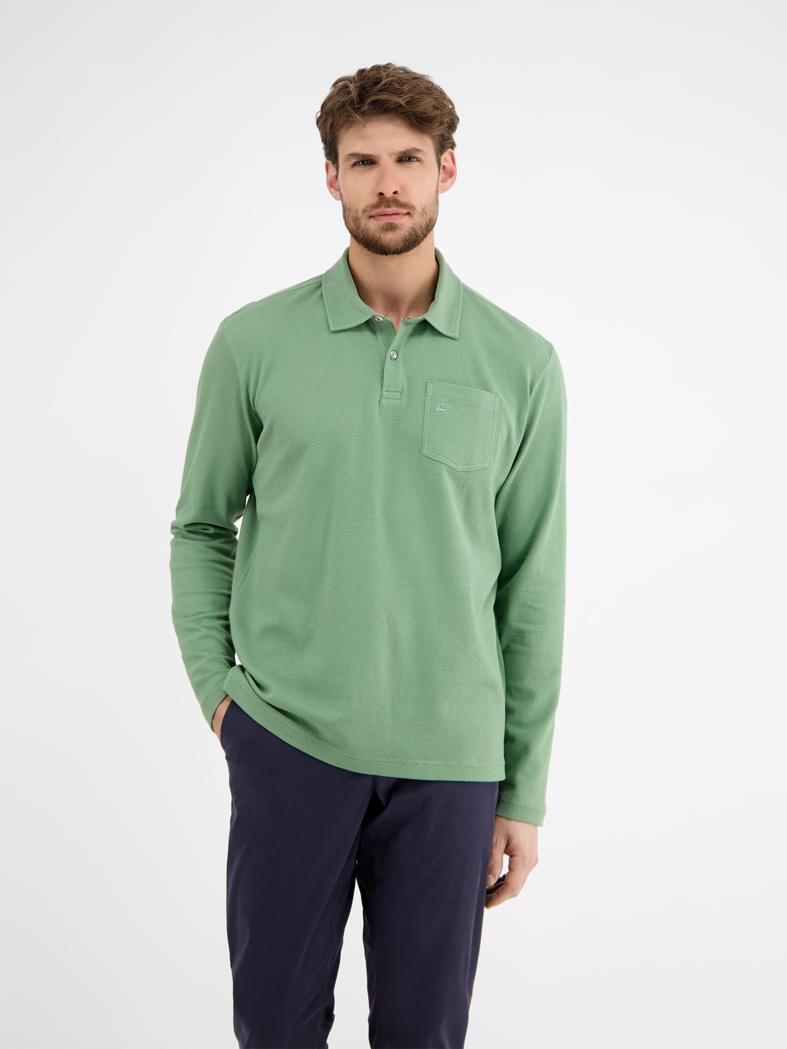 LERROS Langarm-Poloshirt, mit Logo Stickerei LERROS Langarm-Poloshirt, mit Logo Stickerei von Lerros