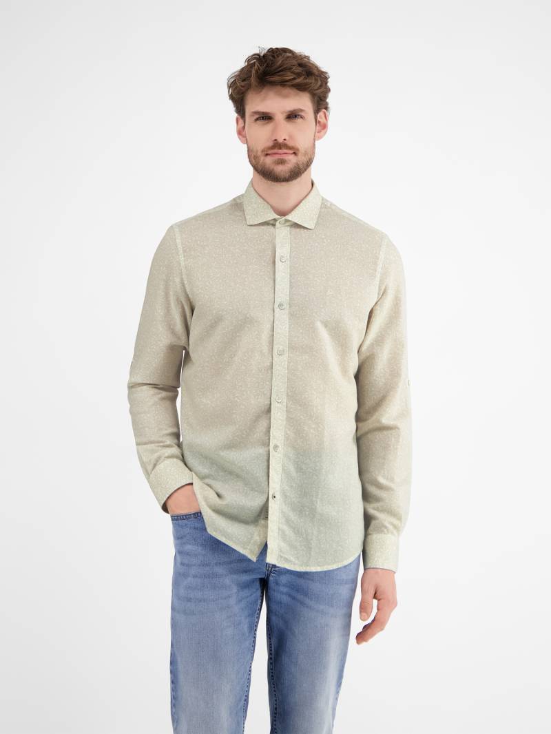 LERROS Langarmhemd »LERROS Langarmhemd mit Haifischkragen, floral bedruckt« von Lerros
