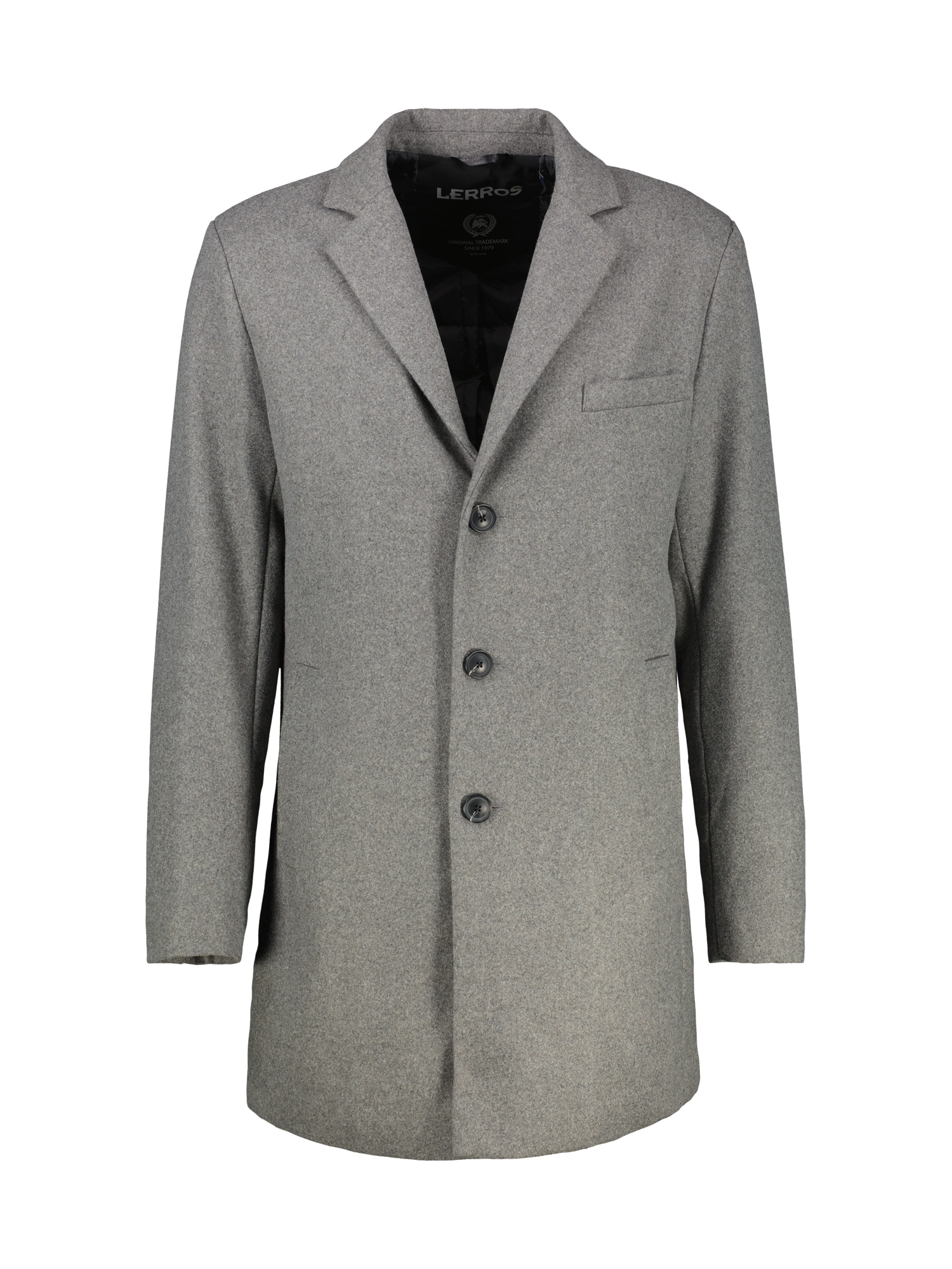 LERROS Langjacke »LERROS Eleganter Mantel mit Reverskragen und Wollanteil«, ohne Kapuze, Keine Angabe LERROS Langjacke »LERROS Eleganter Mantel mit Reverskragen und Wollanteil«, ohne Kapuze, Keine Angabe von Lerros