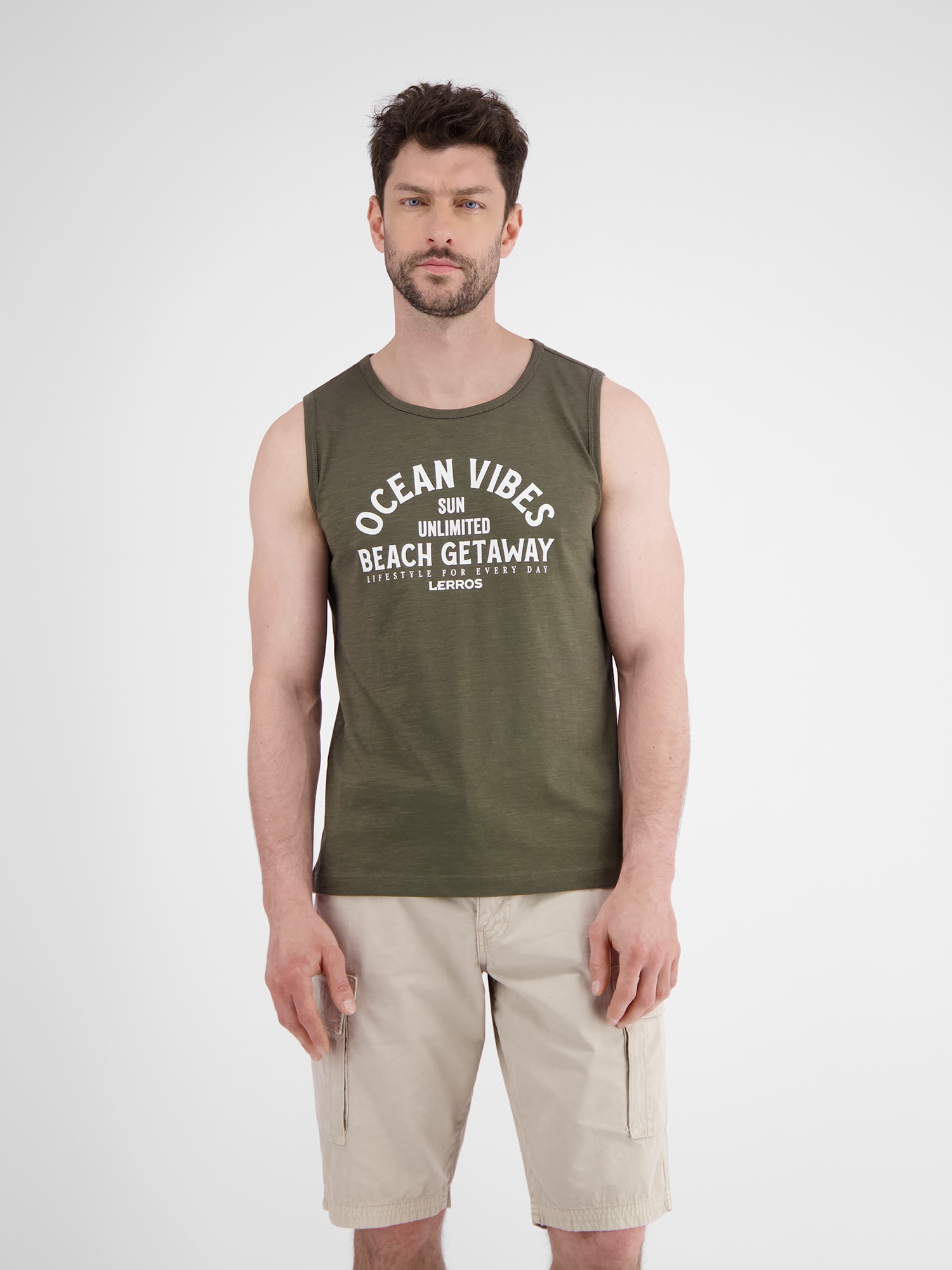LERROS Muskelshirt »LERROS Herren Tanktop mit Brustprint« LERROS Muskelshirt »LERROS Herren Tanktop mit Brustprint« von Lerros